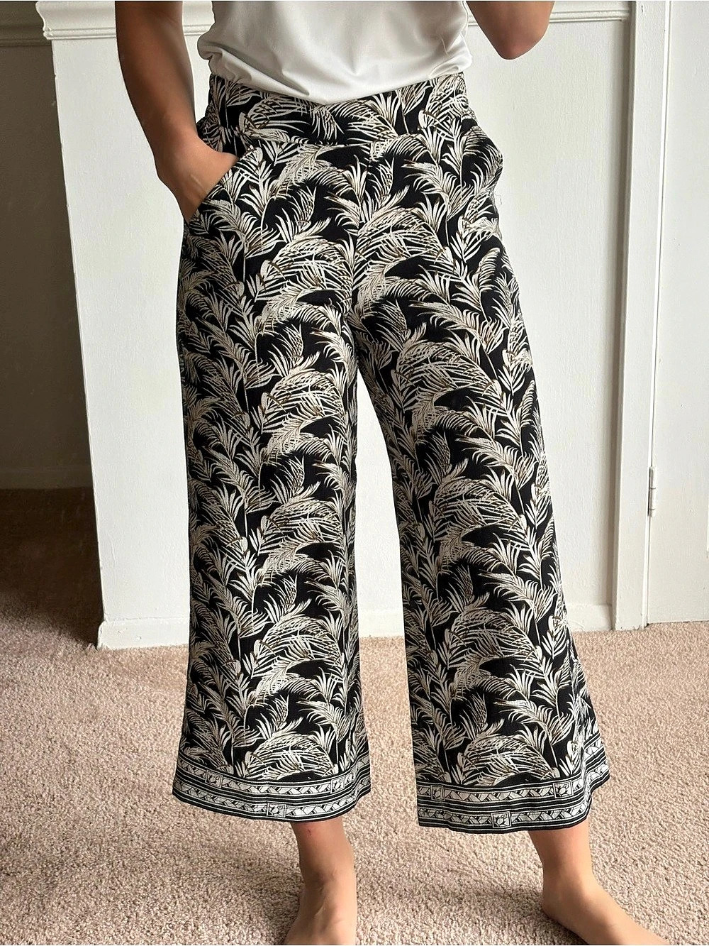 Max Studio Wide Leg Floral Pants